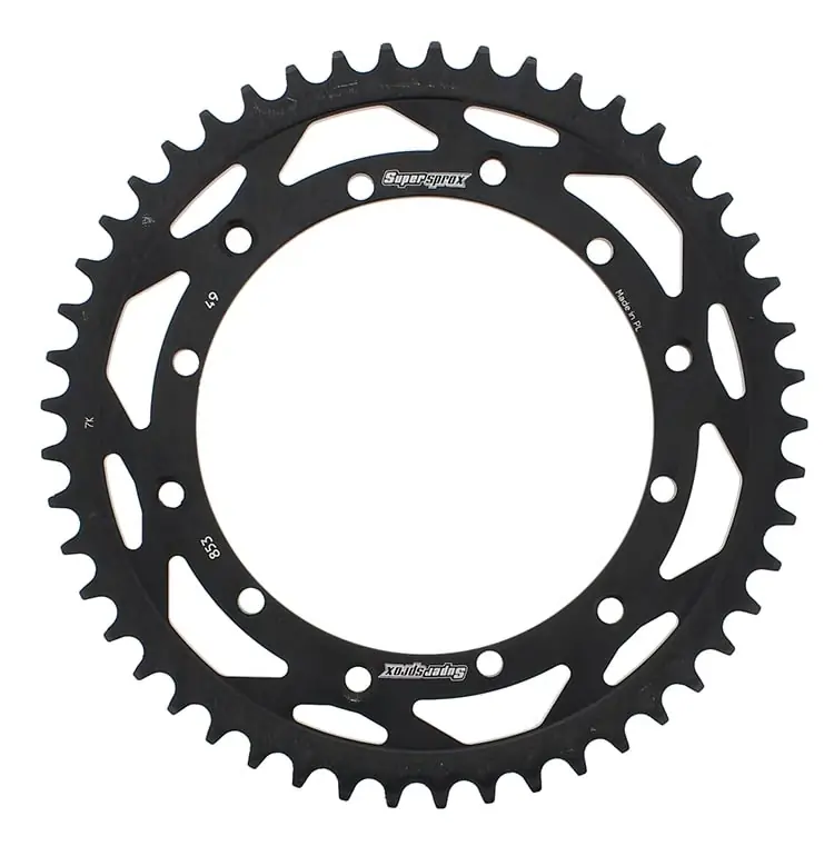 Kracherpreis Supersprox Stahl-Kettenrad 520 49Z (Schwarz)