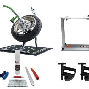 Rabaconda Street Bike Reifenmontiergerät mit Wuchtbock und Starterpaket Preiswert