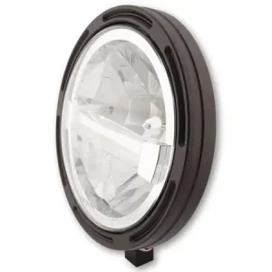HIGHSIDER pro 7 Zoll Scheinwerfer Frame-R1 Typ 4 LED Schwarz Untere Befestigung Ausverkauf