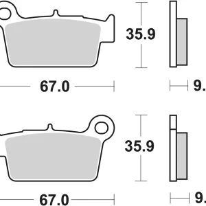 Sonderaktion SBS Bremsbelag 790HF Street Ceramic