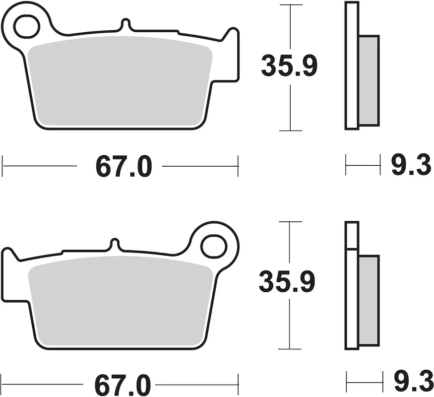 Sonderaktion SBS Bremsbelag 790HF Street Ceramic