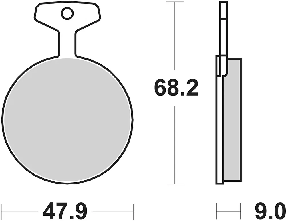Saisonangebot SBS Bremsbelag 504HF Street Ceramic