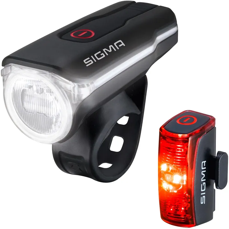 Sigma Sport Leuchten-Set Aura 60 / Infinity schwarz,rot Nur Für Kurze Zeit