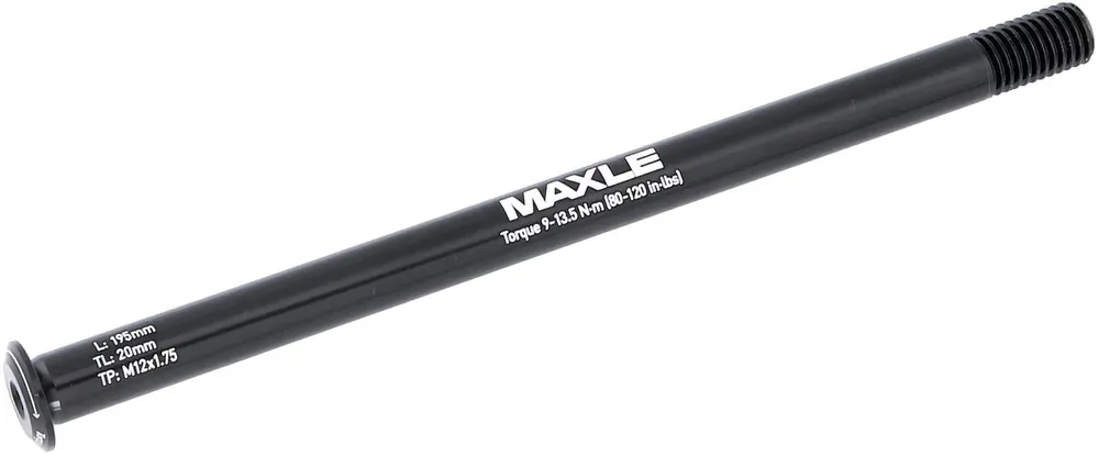 Markenware RockShox Hinterradsteckachse Rear Maxle Stealth 12 x 148 mm schwarz 195 lang, 1,75 Gewindesteigung, Boost Tr