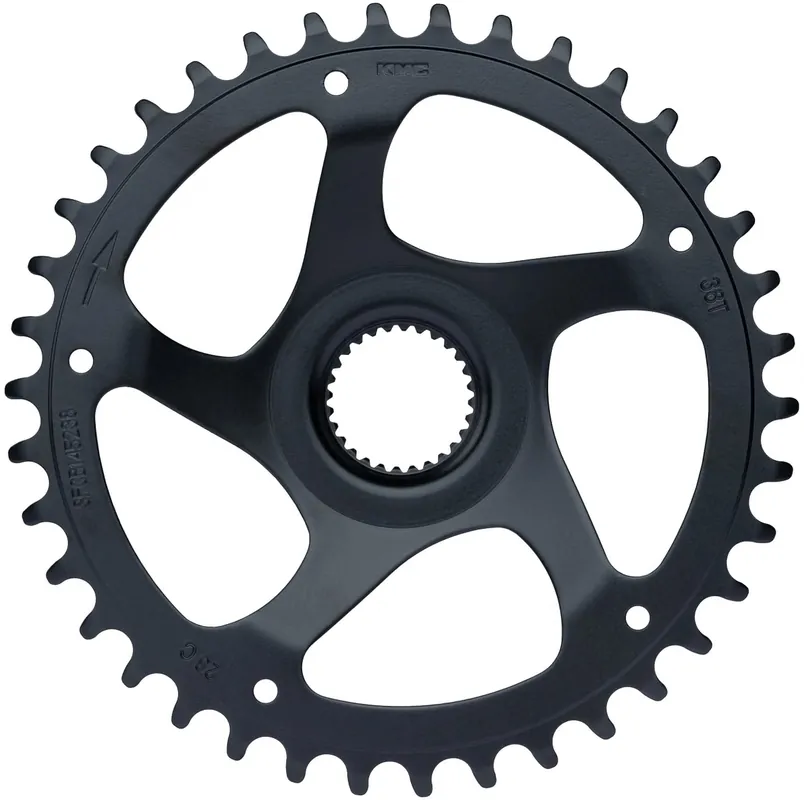 Geprüft KMC Kettenblatt 38 Zähne schwarz 52,0 mm, ohne Spacer