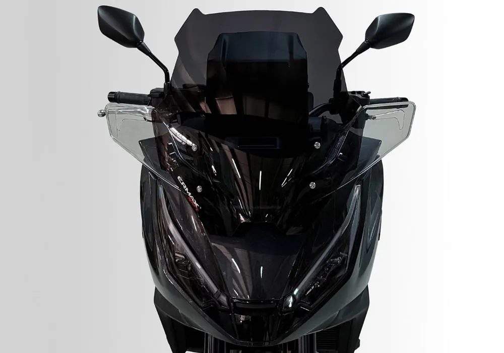 ERMAX Sport-Windschutzscheibe 47 x 44 cm schwarz getönt Direkt Vom Hersteller