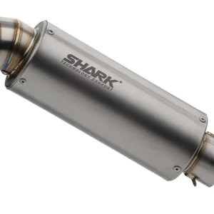 Aktuell Shark Performance SLIP-ON Titan silber SRC 4 für HONDA CB1000R EURO3
