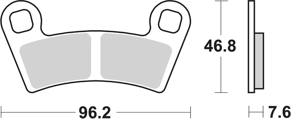 Echt SBS Bremsbelag 898RSI Offroad Racing Sinter