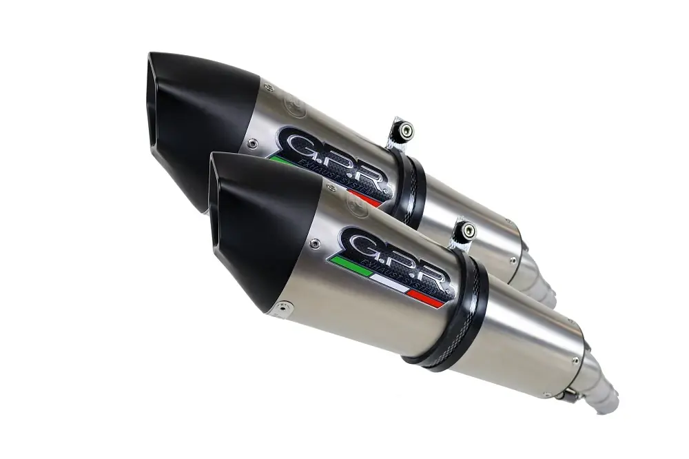 GPR Endschalldämpfer Ducati Multistrada 1100 2007/09 Pair EC-Approv. slip-on exhaust Gpe Ann. Tit Super-Preis