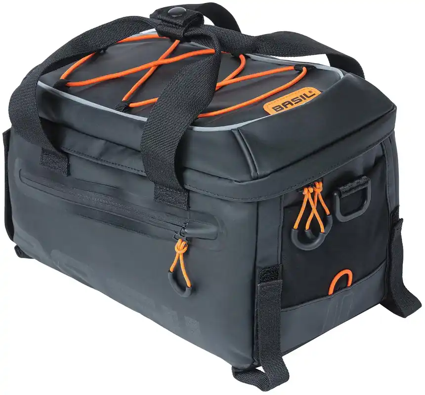 Echt Basil Miles Gepäckträgertasche 7 l schwarz orange