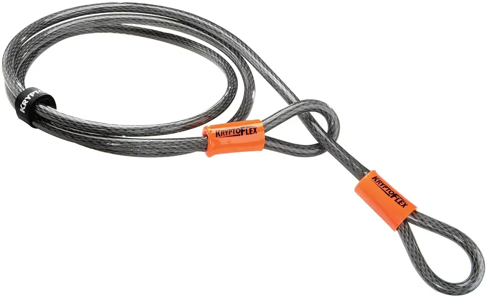 Preis Gesenkt KRYPTONITE Schlaufenkabel Kryptoflex Looped Cable 213 cm grau