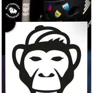 Preiswert Reflective Berlin Reflexaufkleber Decals schwarz Affe