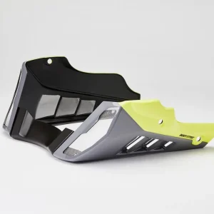 BODYSTYLE Sportsline Bugspoiler ABS Kunststoff grau/gelb für YAMAHA MT-10 / SP Letzte Chance