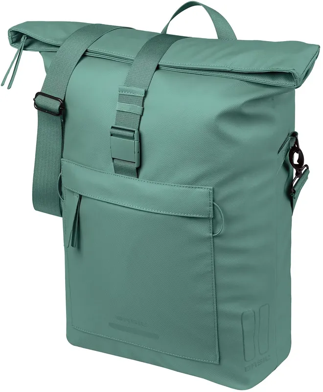 Direktkauf Basil Brooklyn MIK Hooks Schultertasche silbergrün