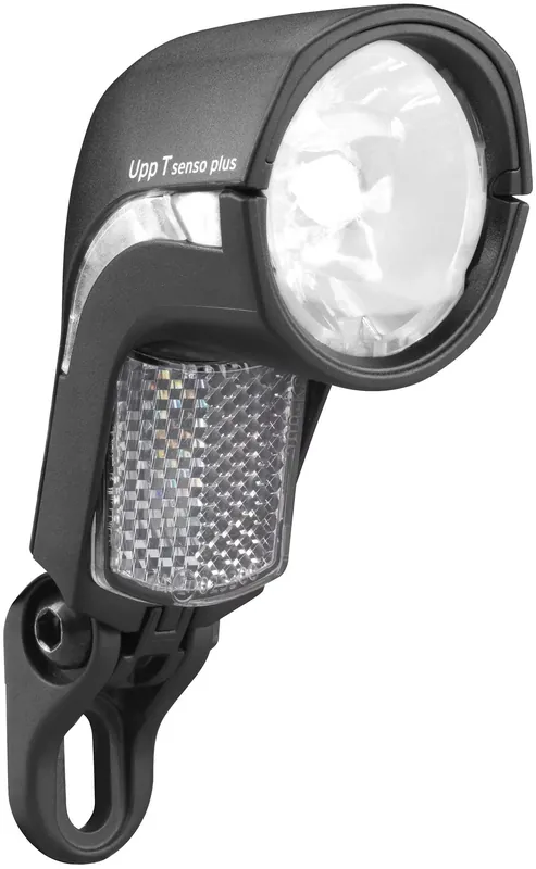 Busch + Müller Scheinwerfer Upp schwarz "T senso plus", mit Schalter für Nabendy Sale