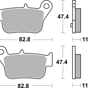 Markenware SBS Scooterbelag 218HF Street Ceramic