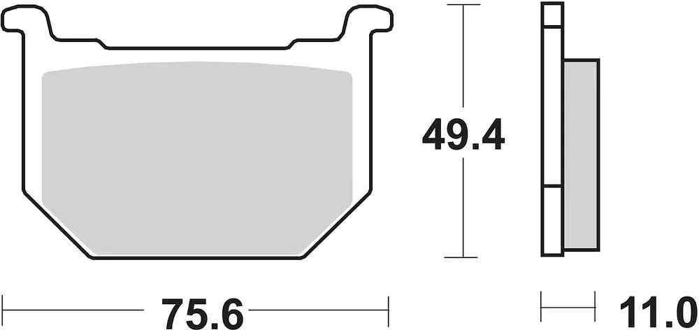 SBS Bremsbelag 533HF Street Ceramic Bestpreis