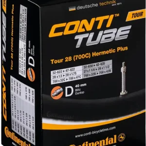 Direkt Vom Hersteller Continental Schlauch Tour Hermetic Plus 28 Zoll schwarz Blitzventil 40 mm