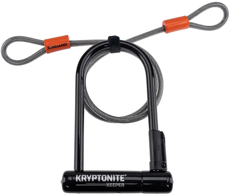 Nur Heute KRYPTONITE Bügelschloss Keeper Standard 20,3 cm schwarz/grau