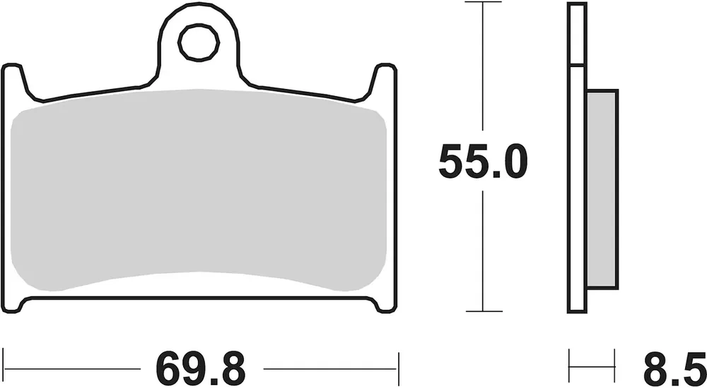 SBS Bremsbelag 624HF Street Ceramic Aktuell