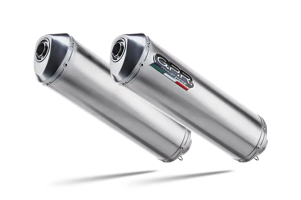 Neue Kollektion GPR Endschalldämpfer Royal Enfield InTErceptor 650 2021/2024 e5 SATINOX DSP