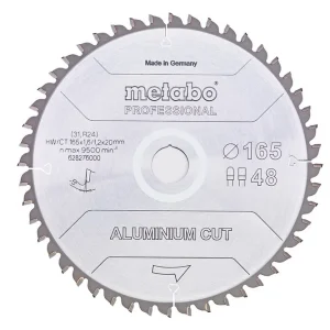 Direktkauf Metabo Sägeblatt "aluminium cut - professional"165x1,6/1,2x20 Z48 FZ/TZ 5°neg