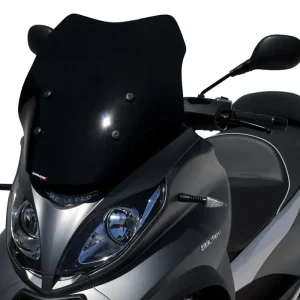 ERMAX Scooterscheibe Sport Acrylic durchsichtig Schwarz getönt für PIAGGIO MP3 350 HPE/Sport; MP3 400 HPE/Sport; MP3 500 HPE/Sport Sofort Bestellen