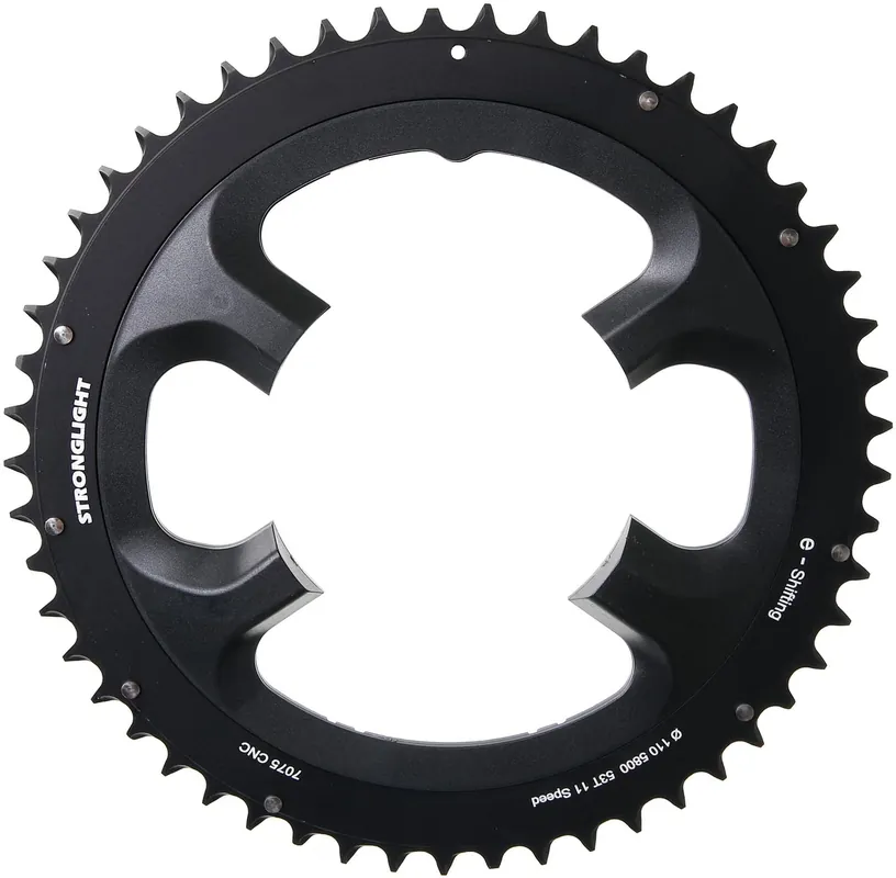 Preiswert Stronglight Kettenblatt 53 Zähne außen schwarz