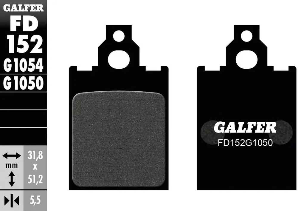 Galfer Bremsbelag FD152 - G1050 Neu Im Sortiment