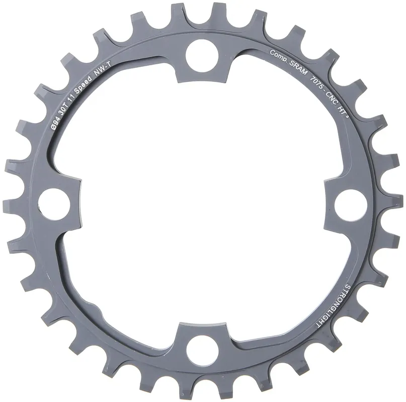 Stronglight Kettenblatt HT3 30 Zähne schwarz innen Echt
