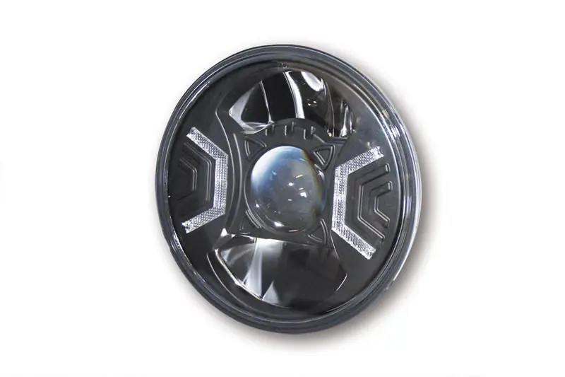 Direkt Vom Hersteller HIGHSIDER pro 7 Zoll Hauptscheinwerfereinsatz Typ 2 LED Schwarz E-geprüft (1Stck)