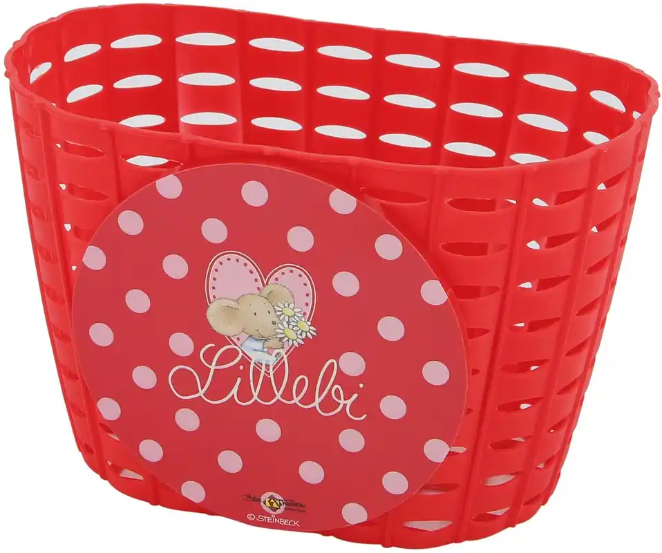 Bestpreis Bike Fashion Kinderkorb Lillebi rot
