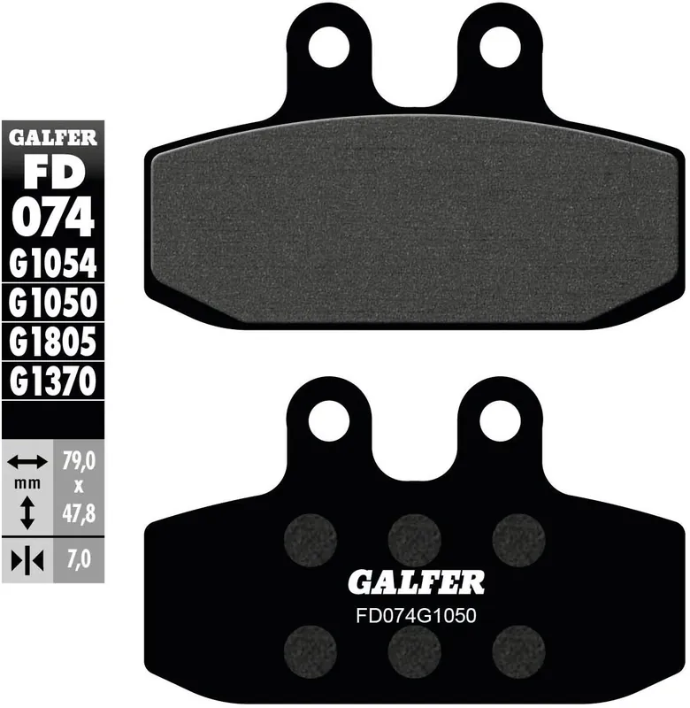 Direktkauf Galfer Bremsbelag G1050 - Organisch Scooter, Bremsbelag "FD074" Satz