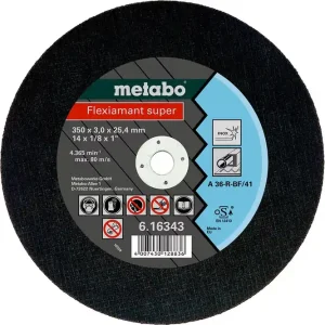 Metabo Flexiamant super 350x3,0x25,4 Inox Trennscheibe gerade Ausführung Begrenztes Angebot