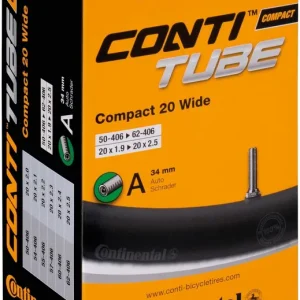 Nur Heute Continental Schlauch Compact Wide 20 Zoll schwarz Schraderventil 34 mm