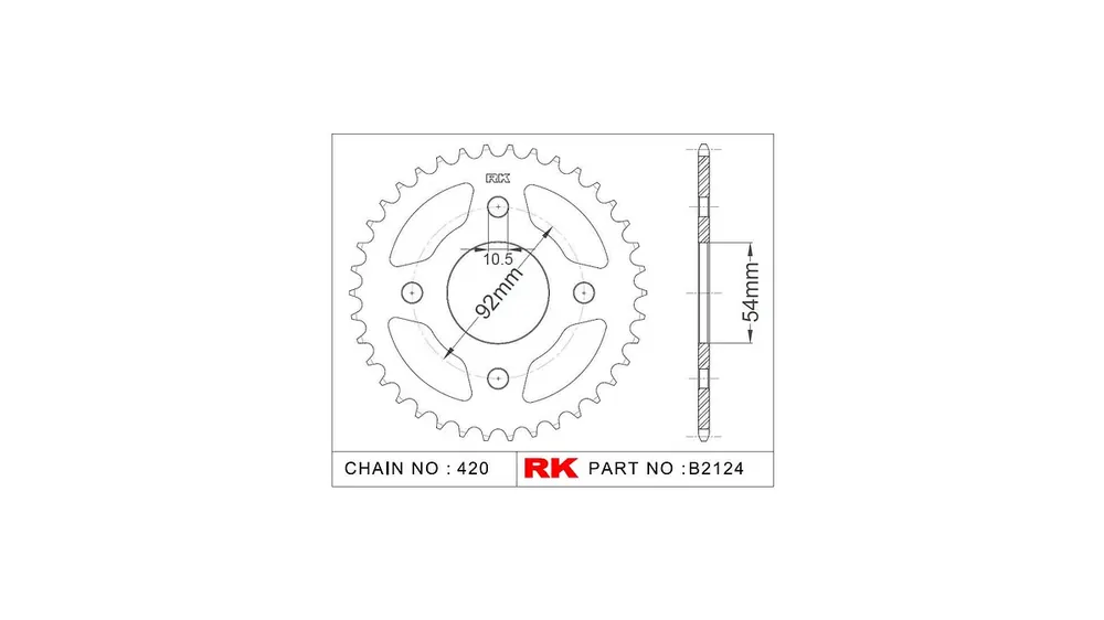 Saisonangebot RK Kettenrad 2124 60 Zähne