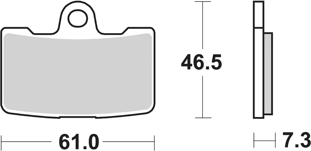 Günstig SBS Bremsbelag 856H.HS Street High Performance Sinter