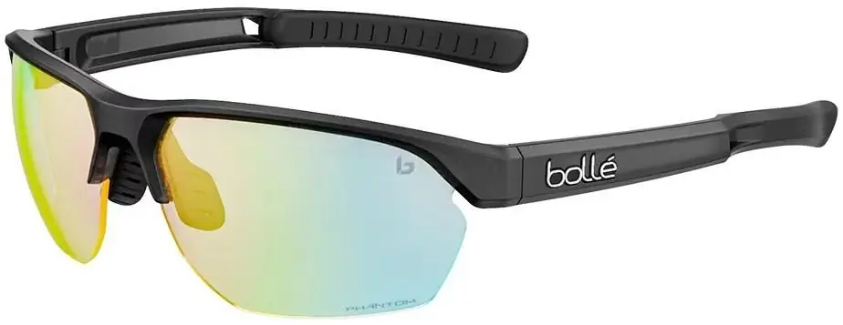 Bollé Brille Victus schwarz black frost, Gläser Phantom Clear Green Direktkauf