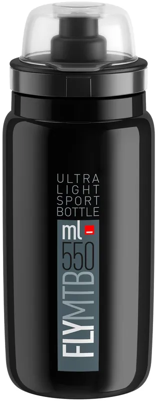 Elite Trinkflasche Fly MTB 550 ml schwarz/grau Knallerangebot
