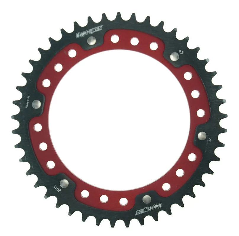 Solange Der Vorrat Reicht Supersprox Stealth-Kettenrad 530 45Z (Rot)
