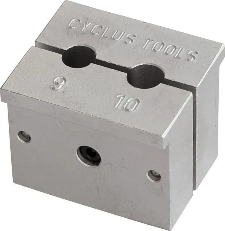 Rabatt Cyclus Tools Spannkloben für 9 und 10 mm Achsen silber