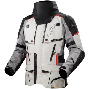 LS2 Apollo Jacke Grau / Schwarz / Rot Herren Gr.3xl Versand Am Gleichen Tag