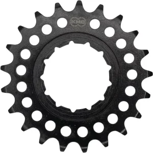 Expressversand KMC Steck-Zahnkranz 19 Zähne 1/2" x 1/8" Aluminium für Rohloff schwarz