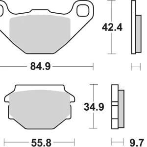 SBS Scooterbelag 118HF Street Ceramic Beliebt