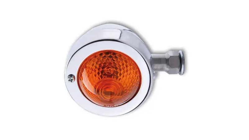 Rabatt HIGHSIDER smart Bullet Pike Glühlampen Blinker Gehäuse Chrom / Linse Orange (Stück), Vorn & Hinten