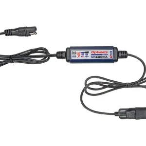 Tecmate Ladegerät SAE Anschluss und USB-Adapter 3300mA Aktuell