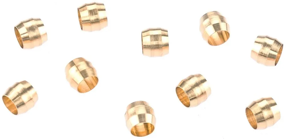 Abverkauf CONTEC Leitungsanschluss Disc Stop Shimano gold Klemmring (Olive), Set à, 10 Stück