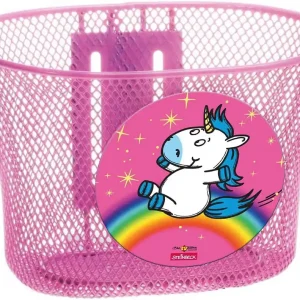 Wochenendangebot Bike Fashion Kinderkorb vorne Einhorn rosa, bunt