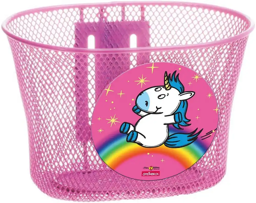Wochenendangebot Bike Fashion Kinderkorb vorne Einhorn rosa, bunt