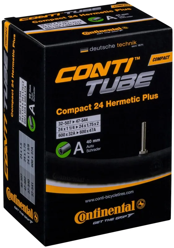 Neu Continental Schlauch Compact Wide Hermetic Plus 24 Zoll schwarz